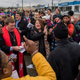 Counter-protestors October 28th in Shelbyville, Tennessee. Image via Getty.